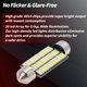 thumbnail image 2 of Bombillas LED de luz de cúpula Unique Bargains Chip 4014 39 LED para luz de cúpula de automóvil, luces interiores, luz de placa de matrícula 41mm, bombilla de luz de mapa 2 Pcs, 2 of 7