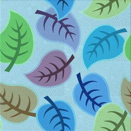 

Ahgly Company Indoor Square Patterned Silk Blue Area Rugs 4 Square