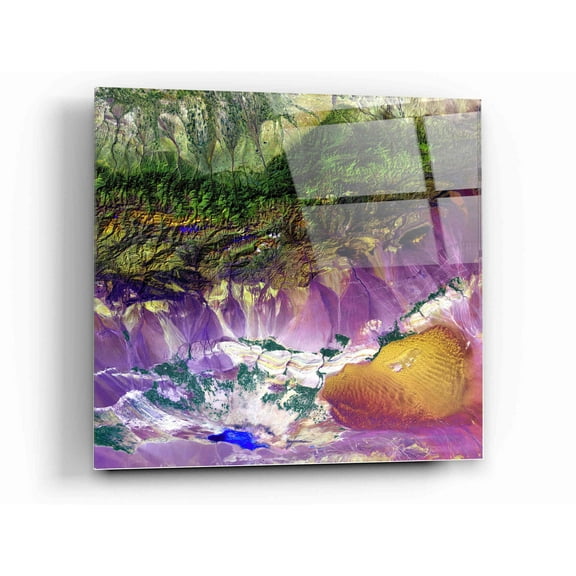 Epic Art 'Earth As Art: Bogda Mountains' Acrylic Glass Wall Art, 12"x12"