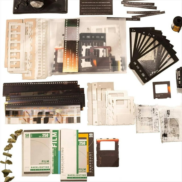 Kits de Scrapbooking con 94 Fotos Vintage, Kit para Crear ÁLbumes de Recortes de PelíCulas, Pegatinas y ArtíCulos para Diario.