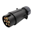 thumbnail image 3 of 7 Pin European Trailer Socket+Plug Tow Bar Connector Adapter for Car RV Truck Boat Caravans Transfer Signal Adapter 12V, 3 of 5