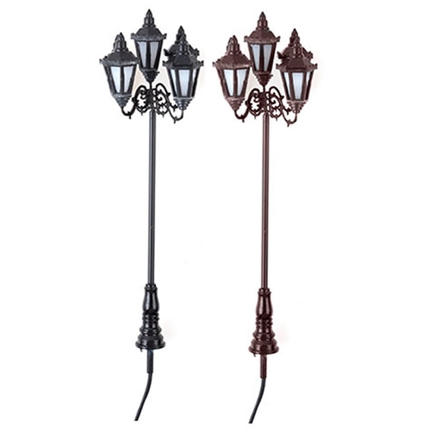 Mini farola decorativa Wosthever para fotografía y jardín Modelo 3 a pilas