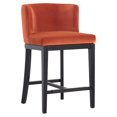 thumbnail image 1 of Sunpan Hayden 26" Modern Fabric Counter Stool in Orange/Black, 1 of 7