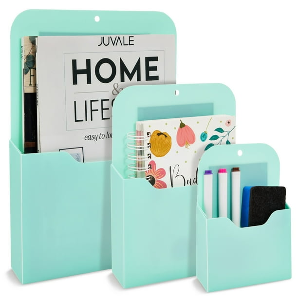 3 Piece File Holder for Refrigerator, Organizer for Mail