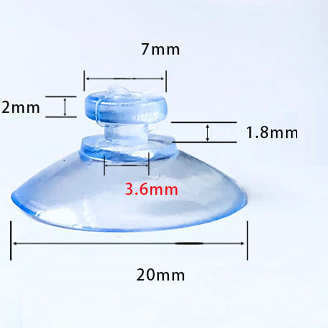 10*Mini Strong Suction Cup Nonslip Suckers Pad Glass Table Sucker-Mat 20/25/40mm 