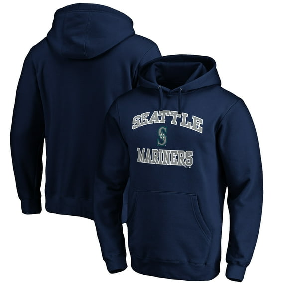 Men's Navy Seattle Mariners Heart & Soul Pullover Hoodie
