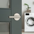 thumbnail image 4 of Kwikset Milan Round Passage Lever Doorknob Satin Nickel, 4 of 6