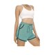 thumbnail image 4 of Pantalones cortos deportivos para mujer, cómodos, con cintura elástica y bolsillos para correr y fitness. Pantalones cortos casuales de algodón con cintura elástica y cordón ajustable. Pantalones, 4 of 5
