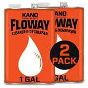Kano Floway Industrial Cleaner Degreaser (Liquid-1 Gallon Can-Case of 2), Solvent Removes Grease, Tar, Carbon, Grime from Auto Parts, Engines, Brakes, Electrical, Machinery, Equipment (AZFL011C2)