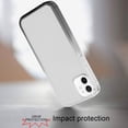 thumbnail image 6 of For Apple iPhone 16 Pro (6.3") Transparent Two Tone Gradiant Magnetic Space [Compatible with Magsafe] Hybrid Protective Cover, XPM Phone Case [Smoke Black], 6 of 6