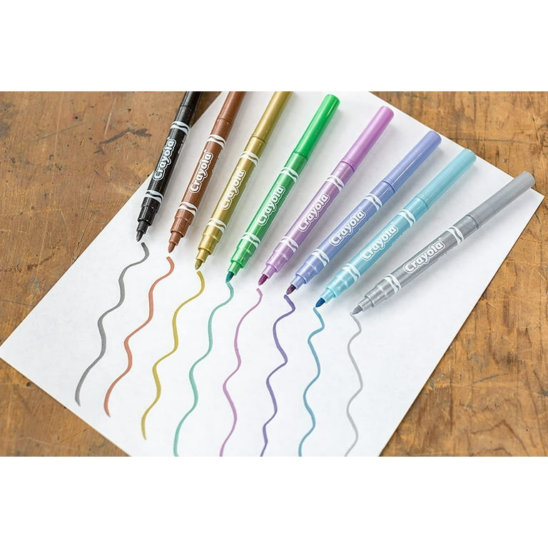 Crayola Metallic Markers, Art Supplies, 8 Count  