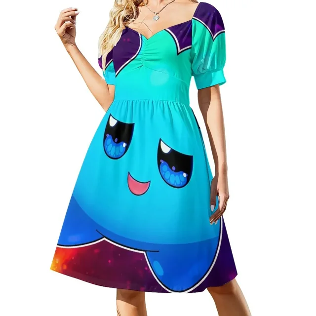 Lumalee La Super Película Lumalee Vestido de Manga Corta Vestidos para Mujer Vestido para Mujer Verano