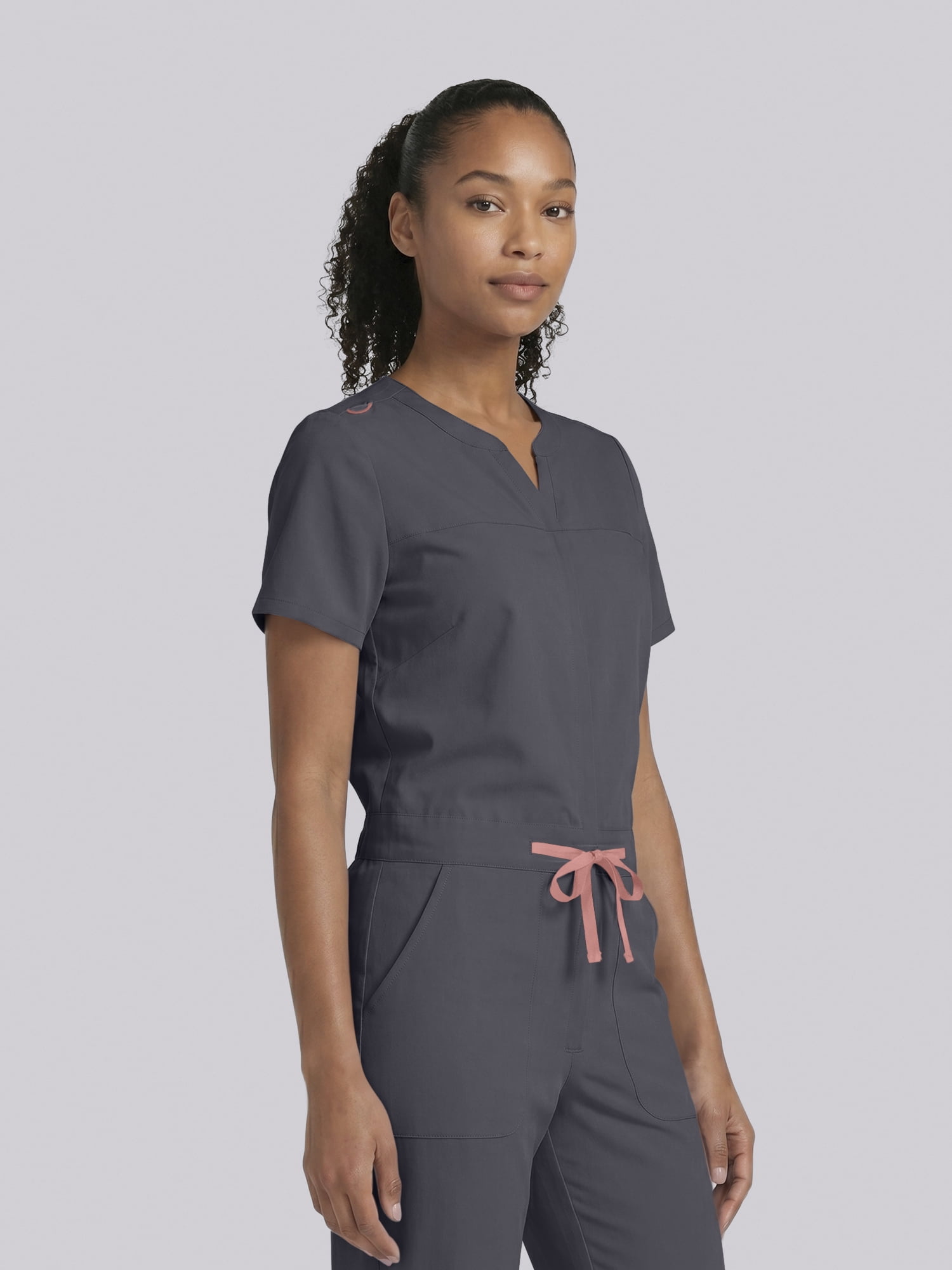 Scrubstar Ultimate Women’s Antimicrobial Drawstring Straight Leg Scrub Jumpsuit, Sizes XS–2XL