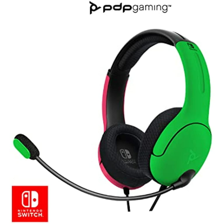 Pdp Gaming Lvl40 Stereo Casque avec Mic pour Nintendo Switch - Pc, Ipad,  Mac, laptop Compatible - Noise Cancelling Microphone, Soft Compourt On Ear  Headphones, 3.5 Mm Jack - Neon Bleu-Rouge 