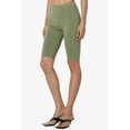 thumbnail image 4 of Women's Basic Stretch Cotton Span High Waist Above Knee Bermuda Short Leggings, 4 of 7