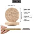 thumbnail image 5 of Homlyo Coasters Set of 8 for Drinks, 4 Inch Large Coasters for Coffee Table, Tabletop Protection for Hot & Cold Drinks, Versatile Coasters for Home Decor, Non-Slip & Easy to Clean, Coffee, 5 of 6