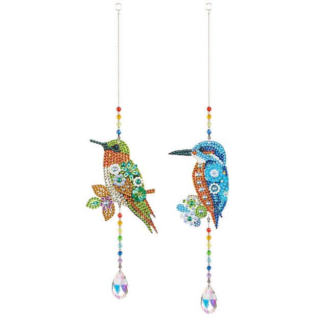 Cuadros Decorativos Crystal Light Catcher Diamond Painting Colibrí Decoración colgante (GSKY2014) Likrtyny embutido en tela