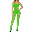 thumbnail image 3 of Womens Fashion Womens Fishnet Bodystocking Plus Size Crotchless Bodysuit Sexy Tights Soft Nightwear Lingerie, 3 of 6