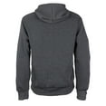 thumbnail image 2 of Men's Cotton Blend Zip Up Drawstring Fleece Lined Sport Gym Sweater Hoodie (Dark Grey,L), 2 of 2