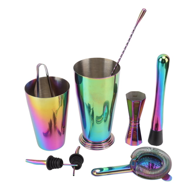 Bartender Kit Cocktail Shaker Drink Mixer Stainless Steel Heat Preservation Cocktail Shaker Jigger Set for Bartender Essential Bar Accessory Tools