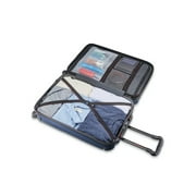 American Tourister Cargo Max 28 Hardside Durable Large Checked Spinner Luggage with Divider Pockets, Slate Blue