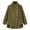 yue866-Army Green, variant on Women's Corduroy Asymmetrical Button High Collar Long Sleeve Jacket Cowl Neck Wrap Drop Shoulder Coat Army Green S