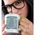 thumbnail image 2 of 3drose, Peace, 11oz Two-tone Green Mug, 2 of 6