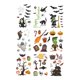 thumbnail image 1 of De Pared De Halloween Multicolores Pegatinas De Ventana De Cartón De Halloween Fáciles De Usar Pegatinas De Decoración De Puertas Para La Oficina En Casa Fiesta De Halloween Club 9Pcs Pegatinas Scienceny HA017000-00, 1 of 7