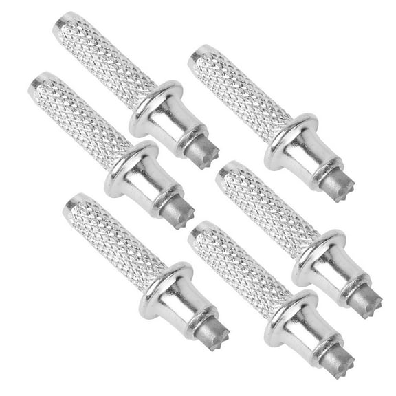 MLINS 6PCS High-carbon Steel Alpenstock Tip Replacing Trekking Pole Accessories