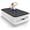 White, variant on Air Mattress with Built-in Pump, 18" Inflatable Mattress with Flocking Fabric, Three-Minute Quick-Inflatable Bed. Portable Blow Up Mattress for , Outdoor and Guests