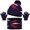 Navy, variant on HNMKIU Winter Knitted Scarf Hat Set For Kids Thermal Neck Warmer Touchscreen Mittens Cold Weather Outdoor Blue - One Size