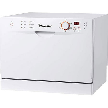 Magic Chef 6-Place Setting Countertop Dishwasher, White