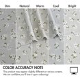 thumbnail image 5 of RUVANTI Flannel Sheets Twin XL Size 3 Pcs - 100% Cotton Double Brushed Bed Sheets, Deep Pockets 16 Inches, All Seasons Breathable, Extra Soft & Comfy Twin XL Sheet Sets, Weeping Willow, 5 of 6