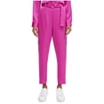 thumbnail image 1 of Calvin Klein Womens Satin Belted Straight Leg Cargo Casual Pants, brghtpink, 16, 1 of 1