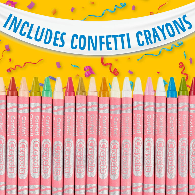 Crayola Crayons, 64 Count, 64th Birthday Tin, Assorted Colors, Gift for  Kids 