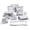 Gray, variant on MALACASA, Series Flora, 32-Piece Porcelain Dinnerware Set, Marble Grey Dinner Set, Service for 6