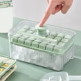 thumbnail image 1 of Feltree Ice Trays, Ice Cubes Tray with Lid and Bin, 28 Pcs Square Ice Cubes Molds with Ice, Easy Release & Save Space, Ice Cubes Storage Container Set, 1 of 8