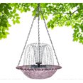 thumbnail image 5 of Solar Bird Fountain, Hanging Bird Bath for Hummingbirds Garden Purple, 5 of 5