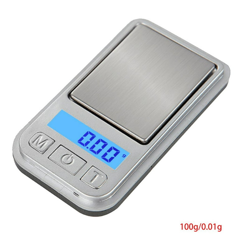  Gram Scale 200g/ 0.01g, Mini Pocket Scale for Jewelry Digital  Food Kitchen Scale with Tare and 100g Calibration Weight Scale Electronic  Smart Scale, 6 Units, LCD Backlit Display, Tare, Auto Off 