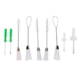 thumbnail image 1 of 9 piezas de cepillos de limpieza de pelusa de doble punta + destornilladores herramientas de artesanía coser Gloria Kits de servicio para máquinas de coser, 1 of 9