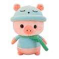 thumbnail image 1 of 26CM con capucha lindo cerdo peluche muñeca de juguete bufanda de dibujos animados cerdo juguetes de peluche suaves juguetes de peluche, 1 of 8