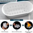 thumbnail image 3 of Pegatinas Antideslizantes para Bañera, 24 Piezas, Pegatinas Antideslizantes para Agarre de Ducha, Calcomanías Adhesivas con Raspador para Bañera, Piso de Baño, 3 of 7
