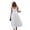 White, variant on Women's Square Neck A-Line Maxi Dress Sleeveless Elegant Flowy Summer Graduation Dress