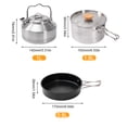 thumbnail image 3 of Tetera Sartén Antiadherente Olla Para Sopa Juego De 3 Ollas De Acero Inoxidable Para Acampar, Para 3 A 4 Personas Tmvgtek Para Estrenar, 3 of 3