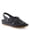 NAVY, variant on Choi Women’s Woven Leather Wedge Sandal with Soft Insole & Easy Fit