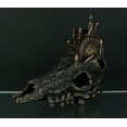 thumbnail image 2 of Veronese Design Antiqued Bronze Finish Steampunk Steer Skull Statue, 2 of 3