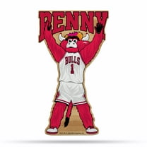 Bulls Shape Cut Mascot Pennant With Header Card