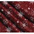 thumbnail image 3 of Soimoi Red Cotton Voile Fabric Direction Compass Nautical Print Fabric by Yard 56 Inch Wide, 3 of 7