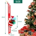 thumbnail image 6 of Venoro Christmas Tree Decorations Santa Claus Climbing Ladder Electric with Light and Music, White, 6 of 14
