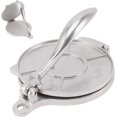 thumbnail image 3 of Tortilla Press Tool, Manual Efficient Multifunctional Roti Maker Aluminum Alloy for Home (16cm Silver), 3 of 8